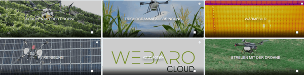 Drohnenauftrags-Portal online